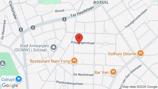 Apartments for rent i Antwerp Deurne - kort over placeringen