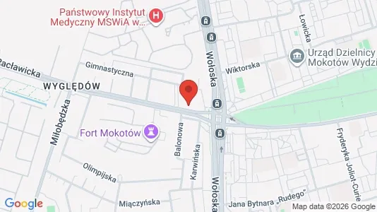 Apartments for rent i Warszawa Mokotów - kort over placeringen