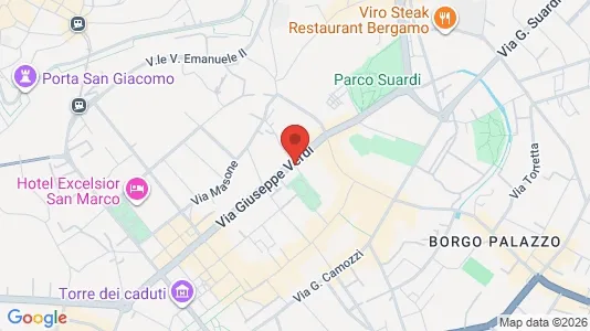 Apartments for rent i Bergamo - kort over placeringen