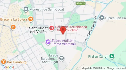 Apartments for rent i Sant Cugat del Vallès - kort over placeringen