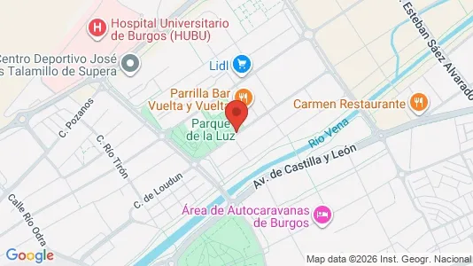 Apartments for rent i Burgos - kort over placeringen