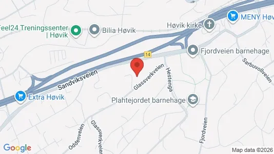 Rooms for rent i Bærum - kort over placeringen