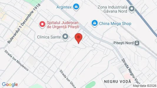 Apartments for rent i Piteşti - kort over placeringen