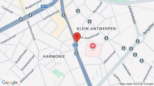 Apartments for rent i Stad Antwerp - kort over placeringen