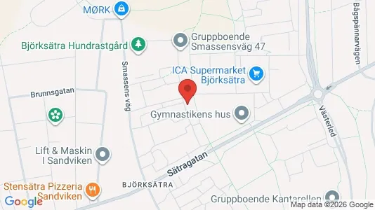 Apartments for rent i Sandviken - kort over placeringen