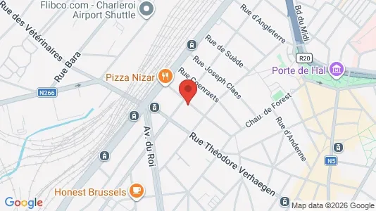 Apartments for rent i Brussels Sint-Gillis - kort over placeringen