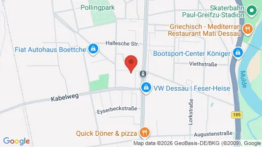 Apartments for rent i Dessau-Roßlau - kort over placeringen