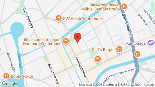 Apartments for rent i Hamburg Nord - kort over placeringen