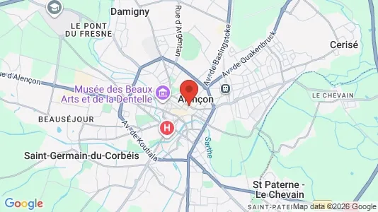 Rooms for rent i Alençon - kort over placeringen