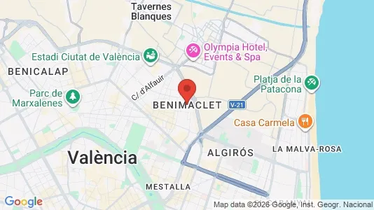 Apartments for rent in Valencia Benimaclet - Photo from Google Street View