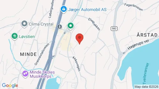 Rooms for rent i Bergen Årstad - kort over placeringen