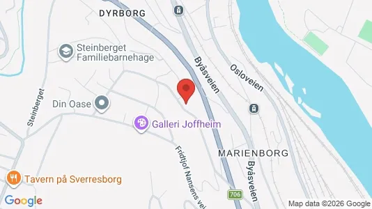 Rooms for rent i Trondheim Midtbyen - kort over placeringen