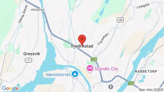 Houses for rent i Fredrikstad - kort over placeringen