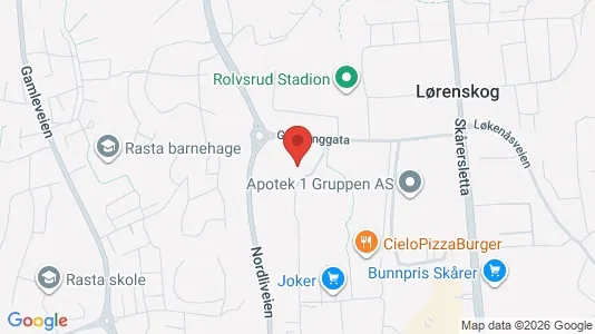 Apartments for rent i Lørenskog - kort over placeringen