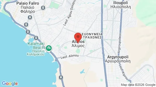 Apartments for rent i Alimos - kort over placeringen