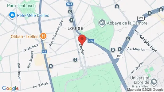 Apartments for rent in Brussels Elsene - Photo from Google Street View