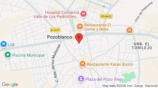 Apartments for rent i Pozoblanco - kort over placeringen