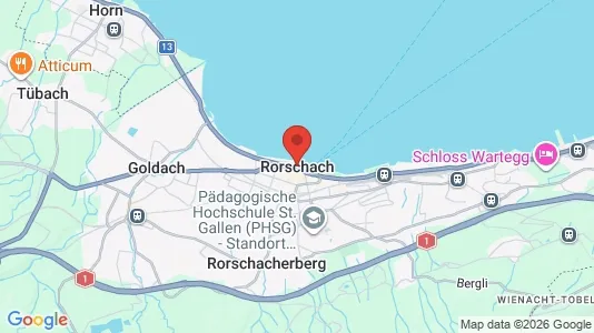 Apartments for rent i Rorschach - kort over placeringen
