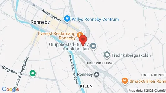 Apartments for rent i Ronneby - kort over placeringen