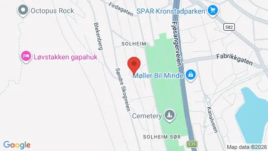 Rooms for rent i Bergen Årstad - kort over placeringen