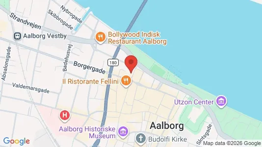 Rooms for rent i Aalborg Center - kort over placeringen