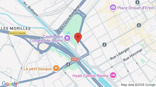 Apartments for rent i Reims - kort over placeringen