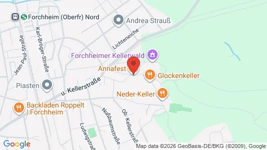 Apartments for rent i Forchheim - kort over placeringen