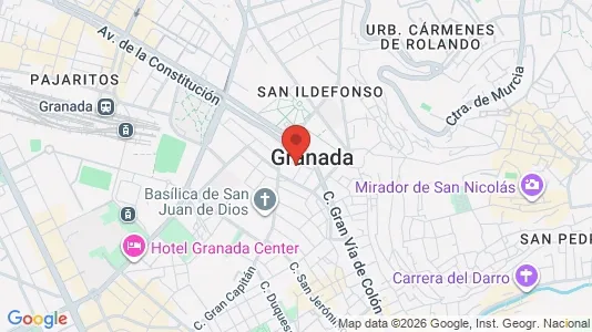 Apartments for rent i Granada - kort over placeringen