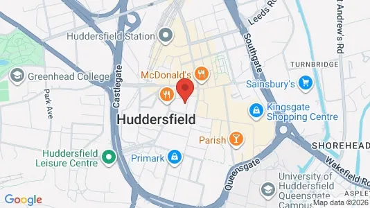 Apartments for rent i Huddersfield - West Yorkshire - kort over placeringen