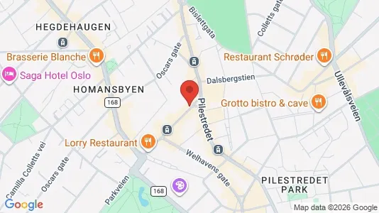 Apartments for rent i Oslo Frogner - kort over placeringen
