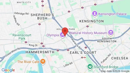 Apartments for rent i London W14 - kort over placeringen