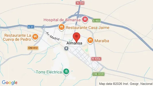 Houses for rent i Almansa - kort over placeringen