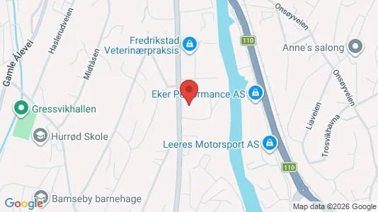 Rooms for rent i Fredrikstad - kort over placeringen