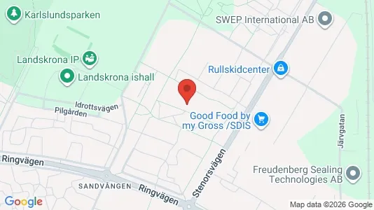 Apartments for rent i Landskrona - kort over placeringen