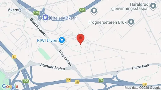 Rooms for rent i Oslo Bjerke - kort over placeringen