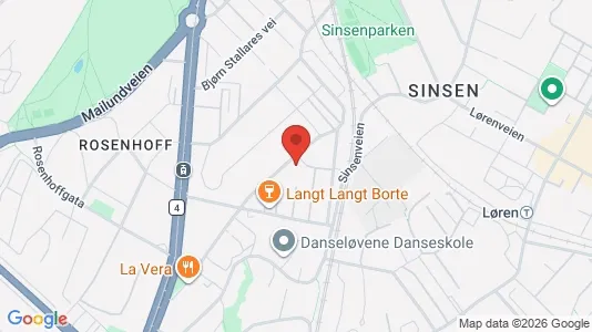 Rooms for rent i Oslo Grünerløkka - kort over placeringen