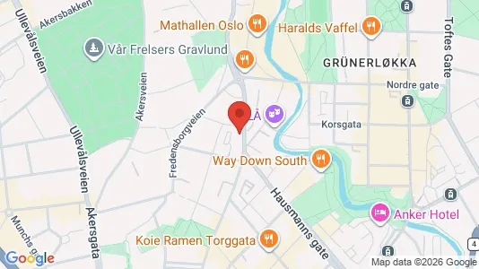 Rooms for rent i Oslo St. Hanshaugen - kort over placeringen