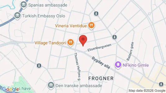 Apartments for rent i Oslo Frogner - kort over placeringen