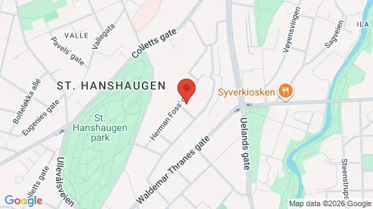 Rooms for rent i Oslo St. Hanshaugen - kort over placeringen