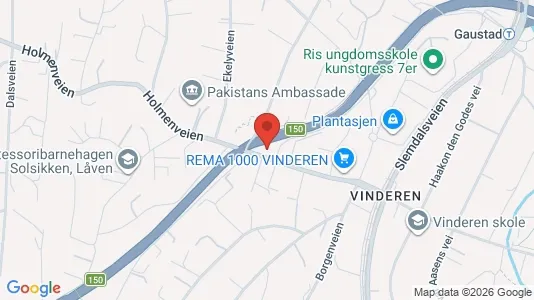 Rooms for rent i Oslo Vestre Aker - kort over placeringen