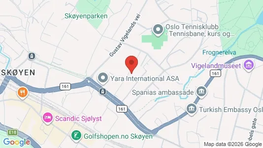 Apartments for rent i Oslo Ullern - kort over placeringen