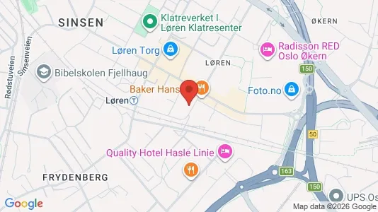Rooms for rent i Oslo Grünerløkka - kort over placeringen