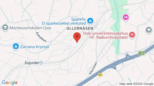 Apartments for rent i Oslo Ullern - kort over placeringen