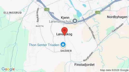Apartments for rent i Lørenskog - kort over placeringen