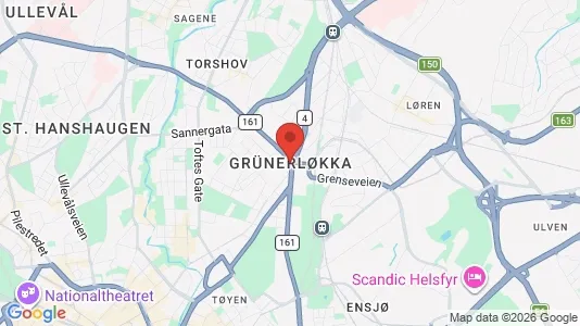 Rooms for rent i Oslo Grünerløkka - kort over placeringen