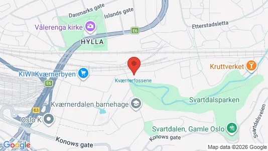Rooms for rent i Oslo Gamle Oslo - kort over placeringen