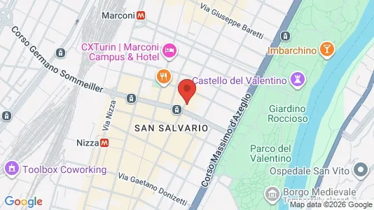 Apartments for rent i Turin - kort over placeringen