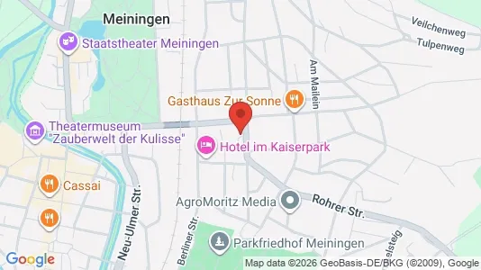 Apartments for rent i Schmalkalden-Meiningen - kort over placeringen