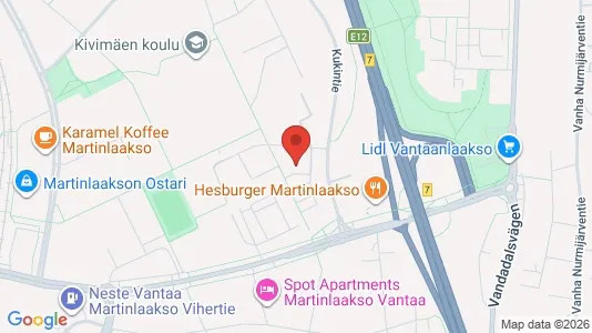 Apartments for rent i Vantaa - kort over placeringen