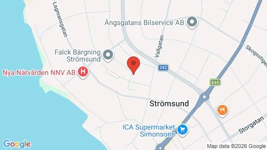 Apartments for rent i Strömsund - kort over placeringen